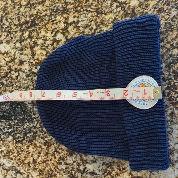 Trey Anastasio Band Fall Tour 2022 knitted beanie hat navy hemp organic cotton - Picture 3 of 7